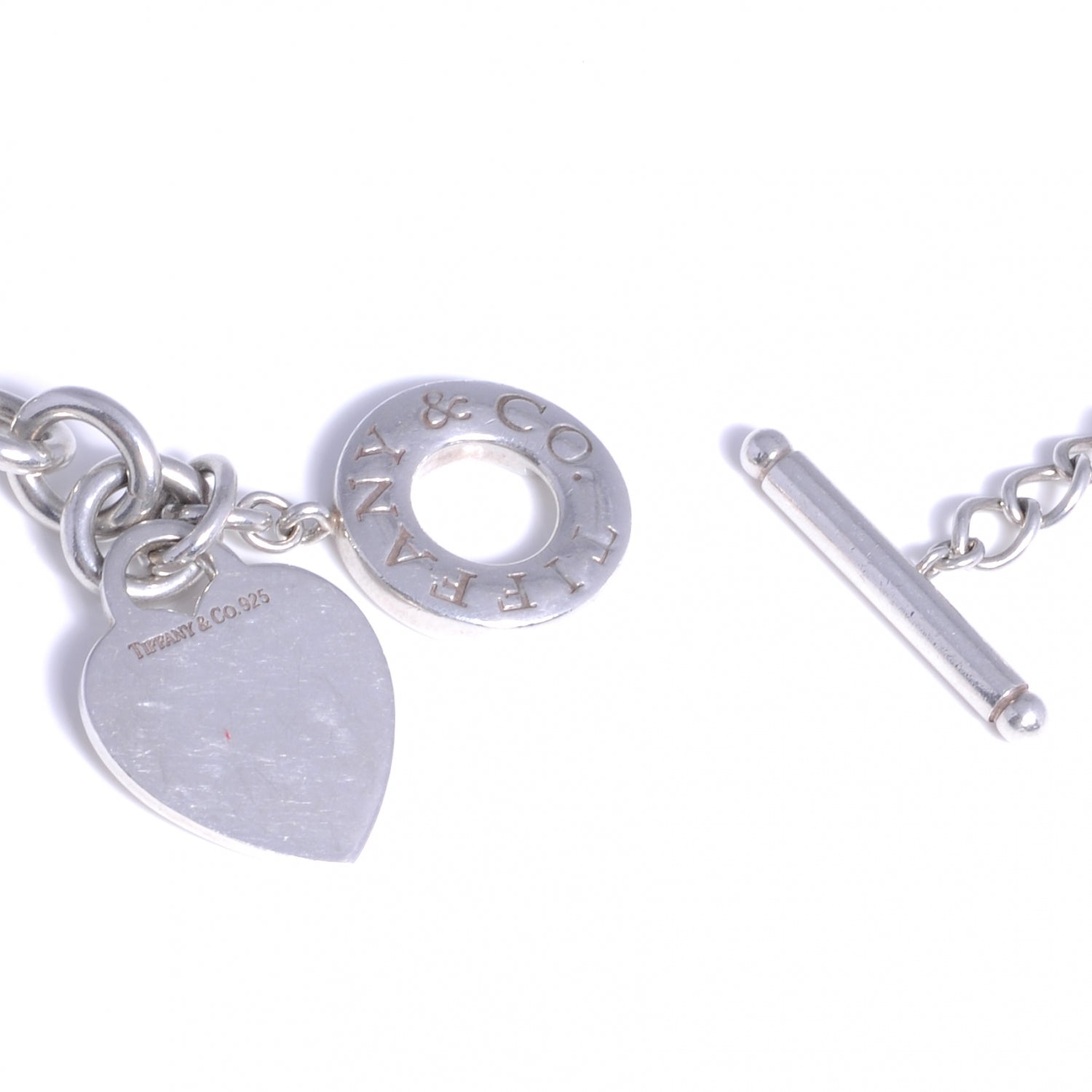 Tiffany Sterling Silver Heart Tag Toggle Necklace 4 of 4