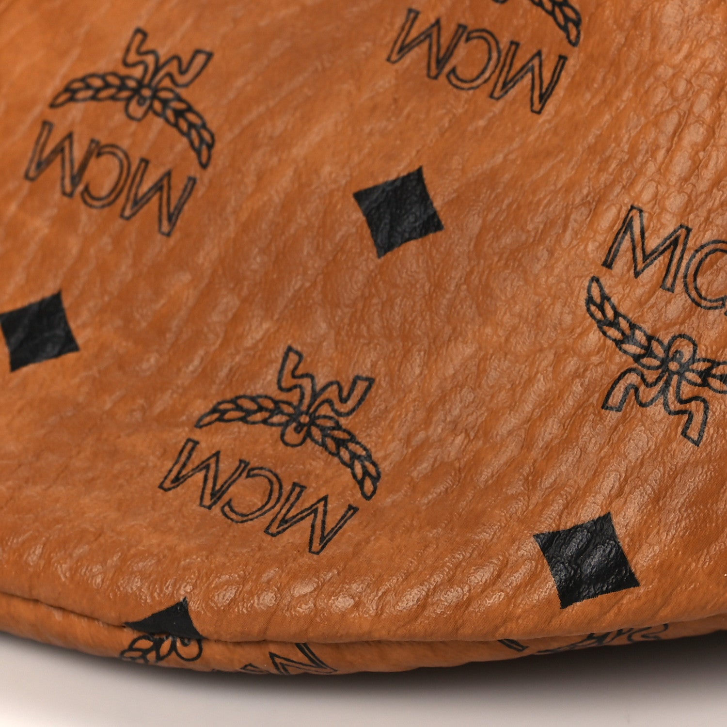MCM Visetos Medium Fusten Belt Bag Cognac 9 of 9