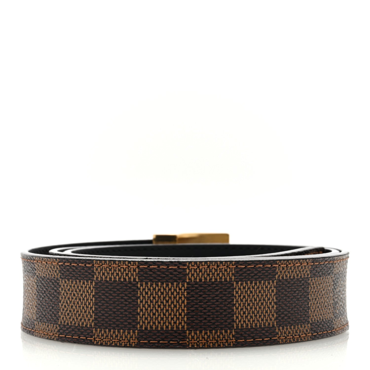 Louis Vuitton Damier Ebene LV Paris Buckle Belt 85 34 85 34 2 of 4