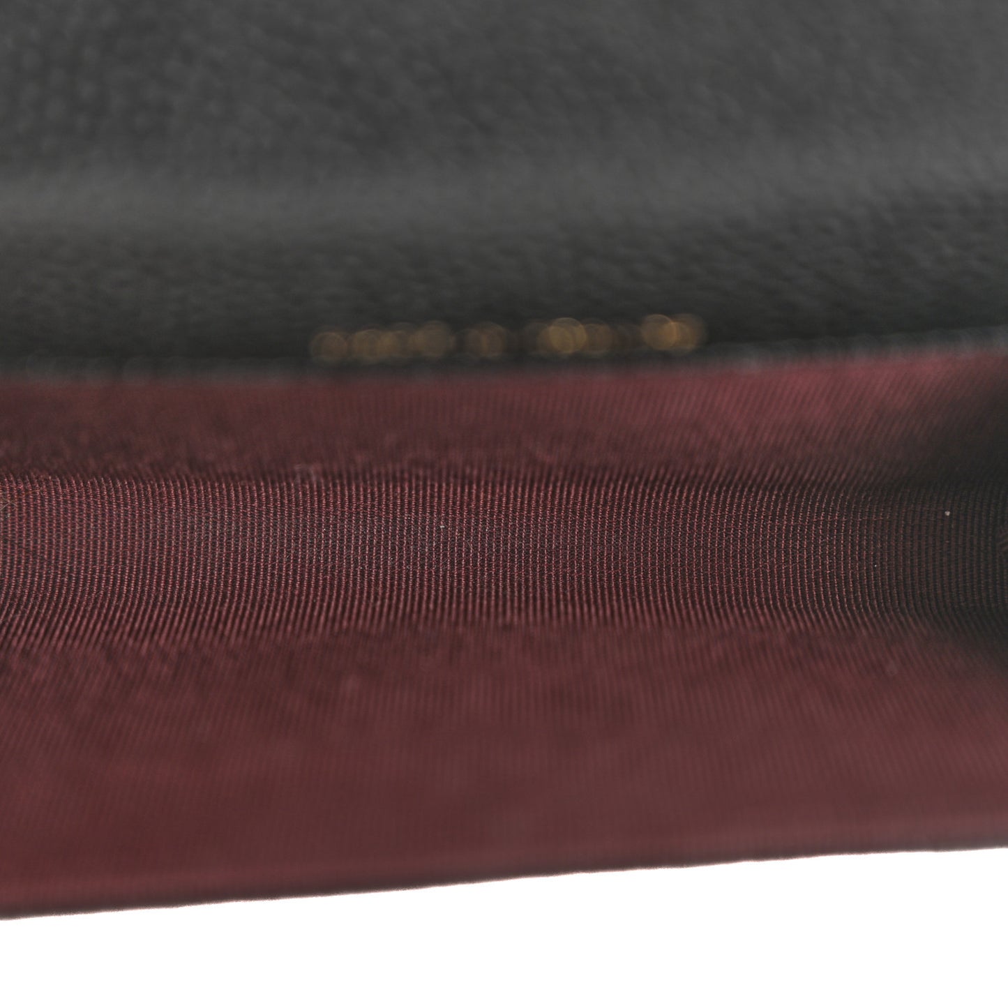 Caviar Quilted Flap Card Holder Wallet Black