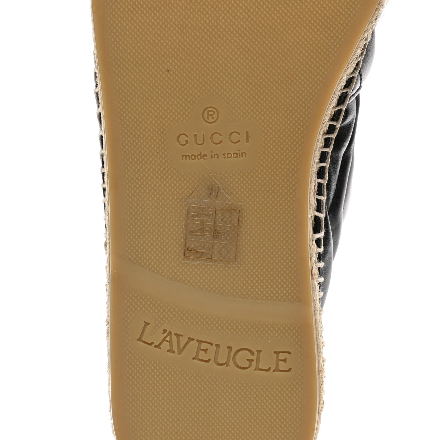 Gucci Nappa Matelasse Mens GG Marmont Espadrilles 11 Black 6 of 14