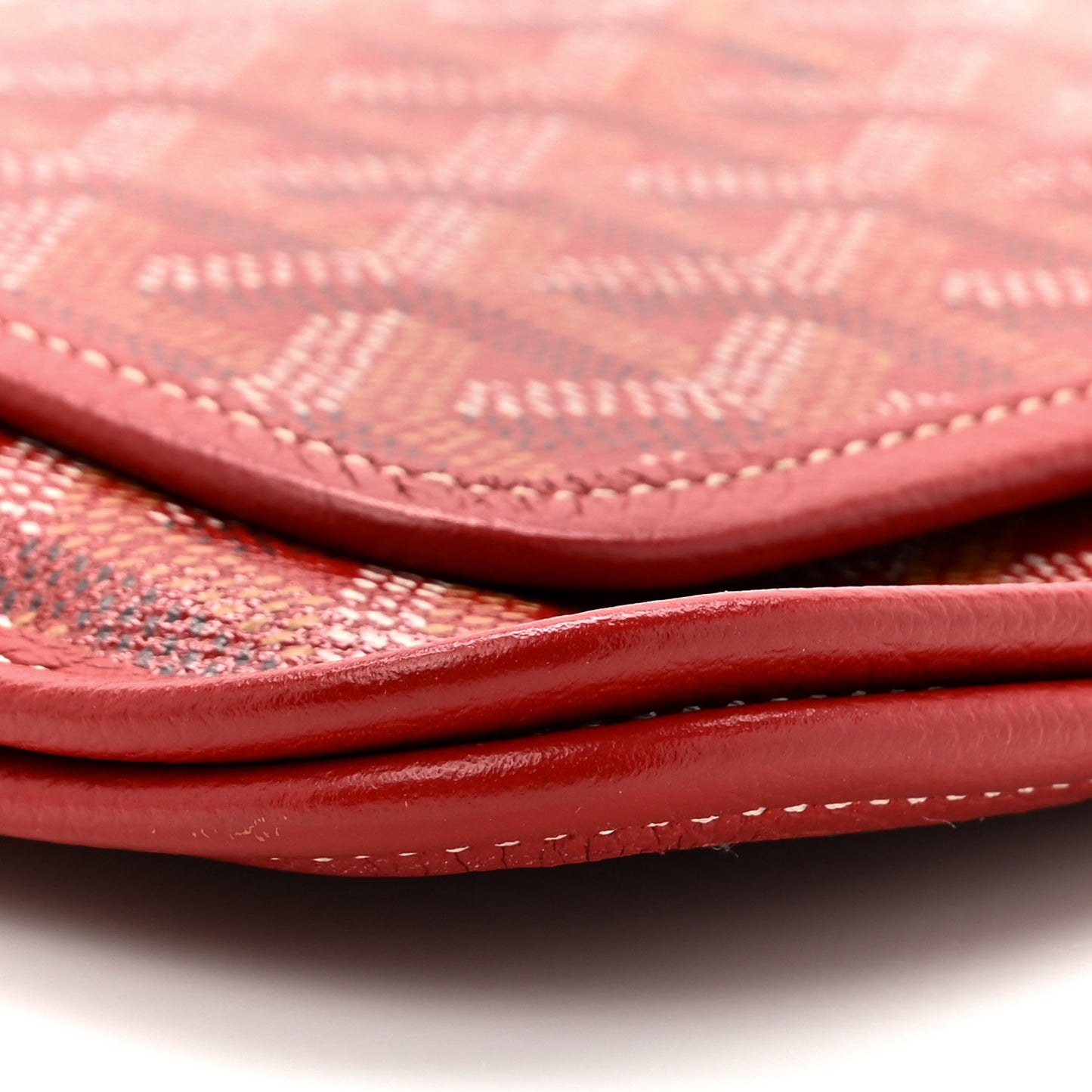 Goyardine Plumet Wallet Clutch Red
