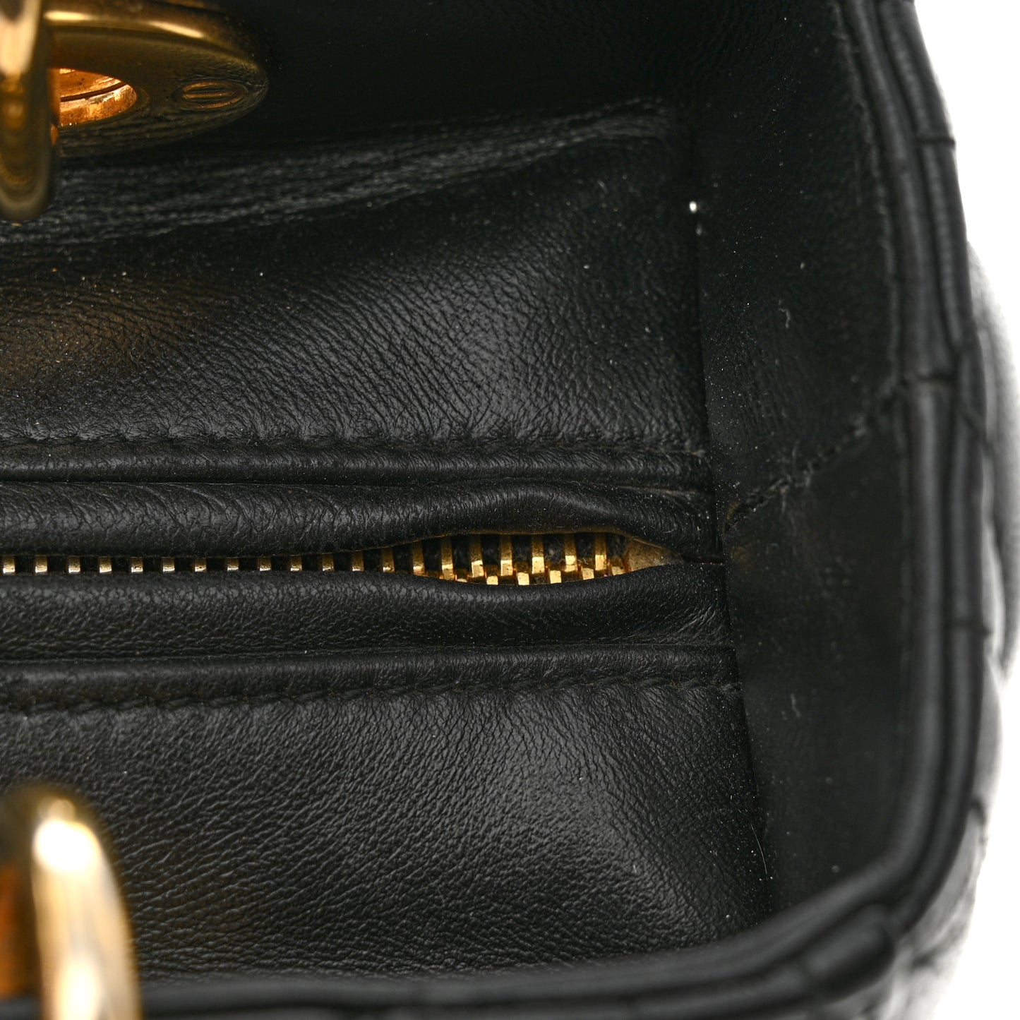 Lambskin Cannage Medium Lady Dior Black