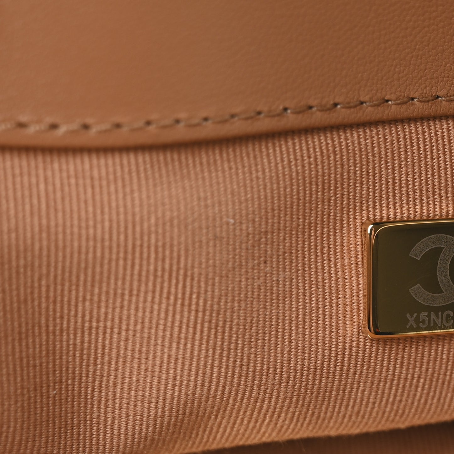 Lambskin Quilted Medium Chanel 19 Flap Light Brown