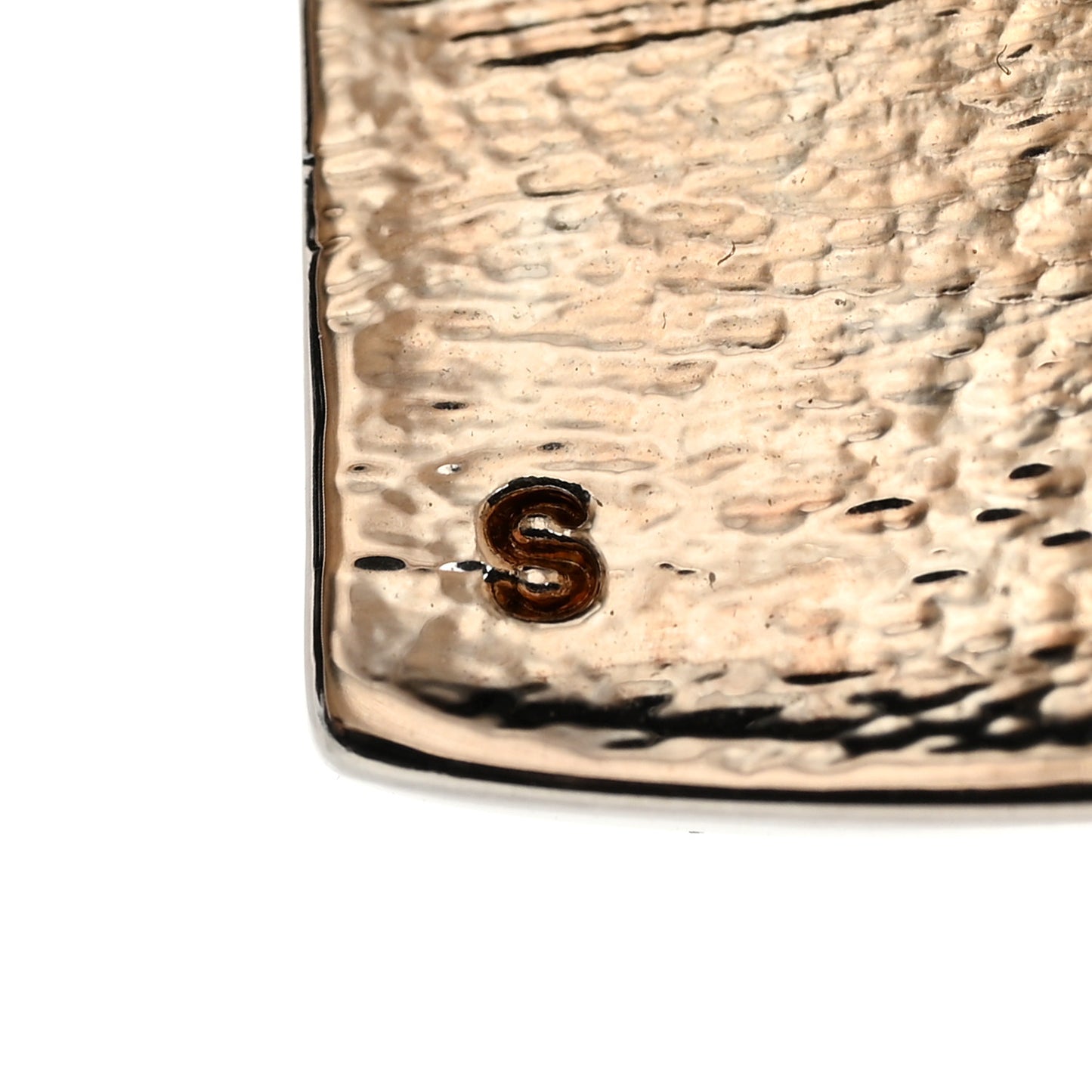 Brass Organic Oversized Cuff Bracelet S Argent Brilliant