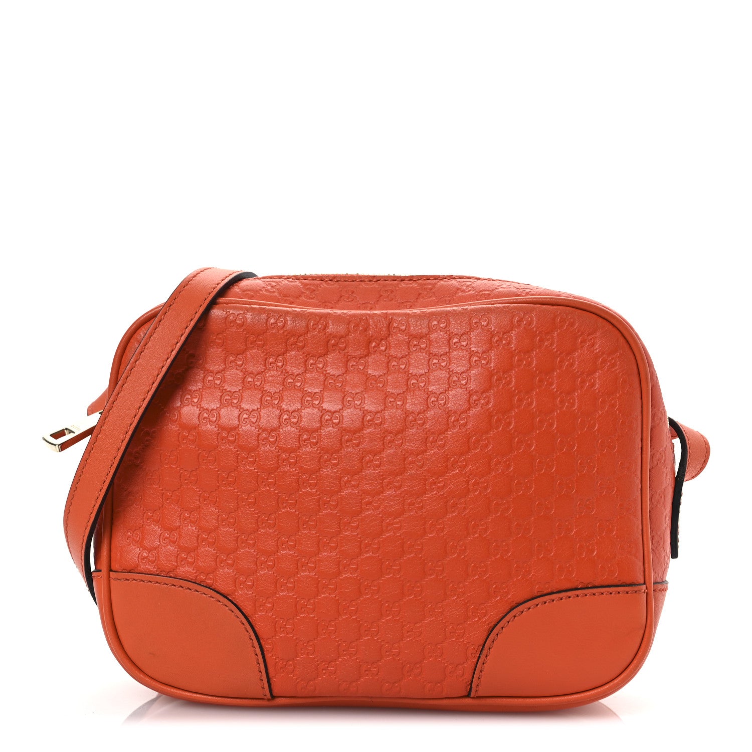 Gucci Soft Microguccissima Mini Bree Messenger Bag Sun Orange