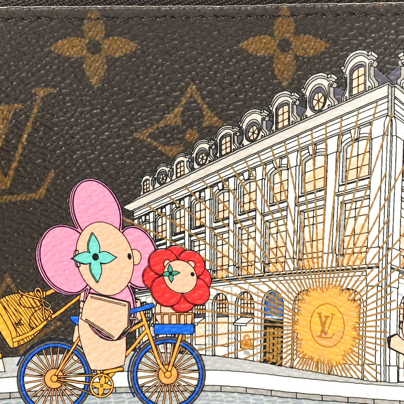 Monogram 2022 Christmas Animation Paris Mini Pochette Accessories Pink