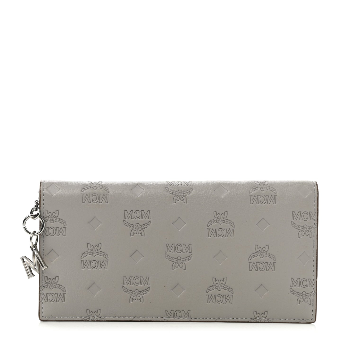 Calfskin Ottomar Large Klara Two Fold Wallet Dove