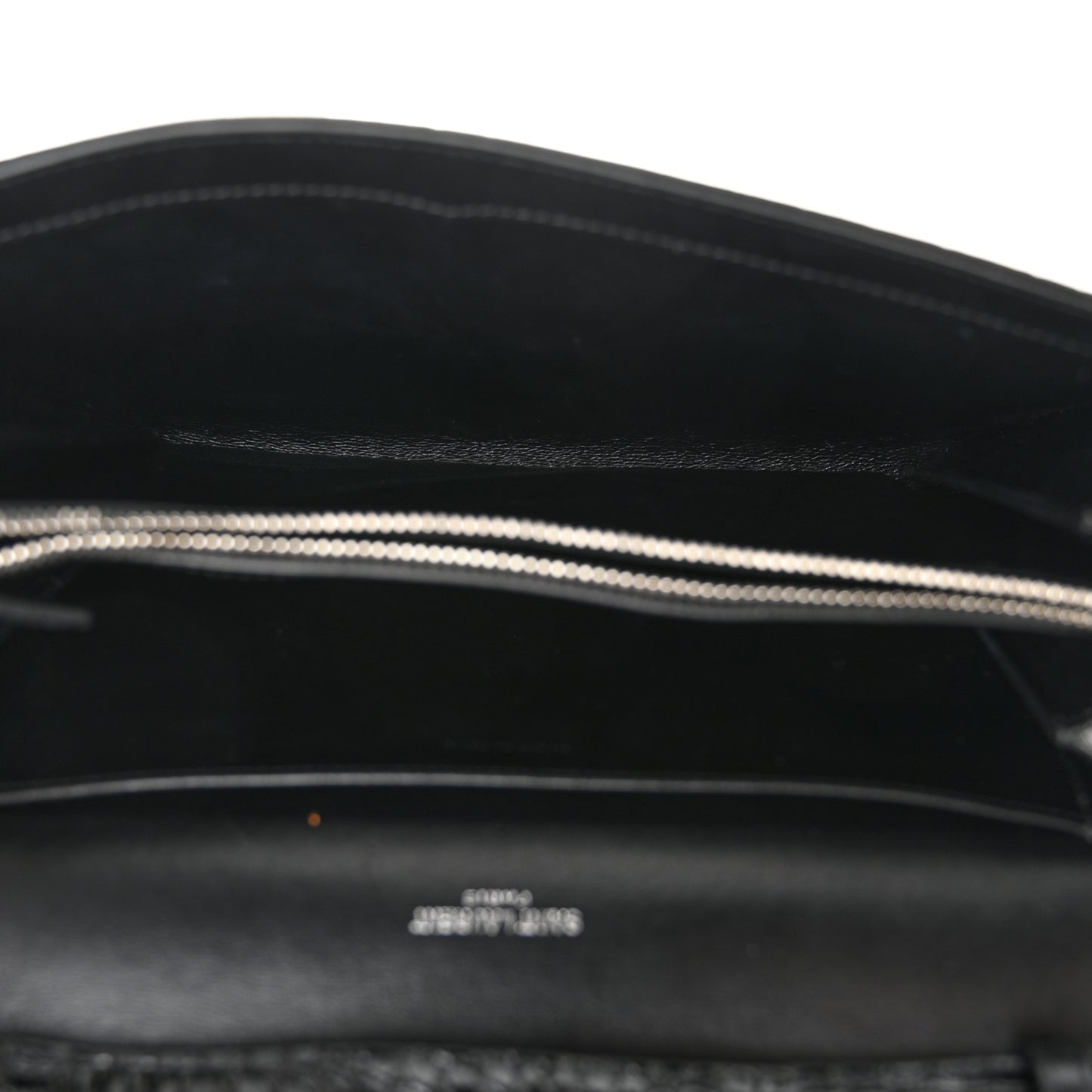 Calfskin Crocodile Embossed Monogram Uptown Crossbody Black