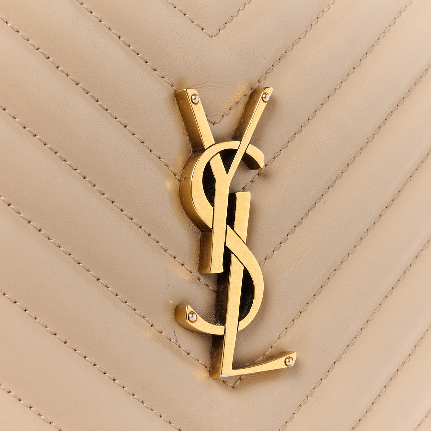 Calfskin Matelasse Monogram Lou Camera Bag Dark Latte