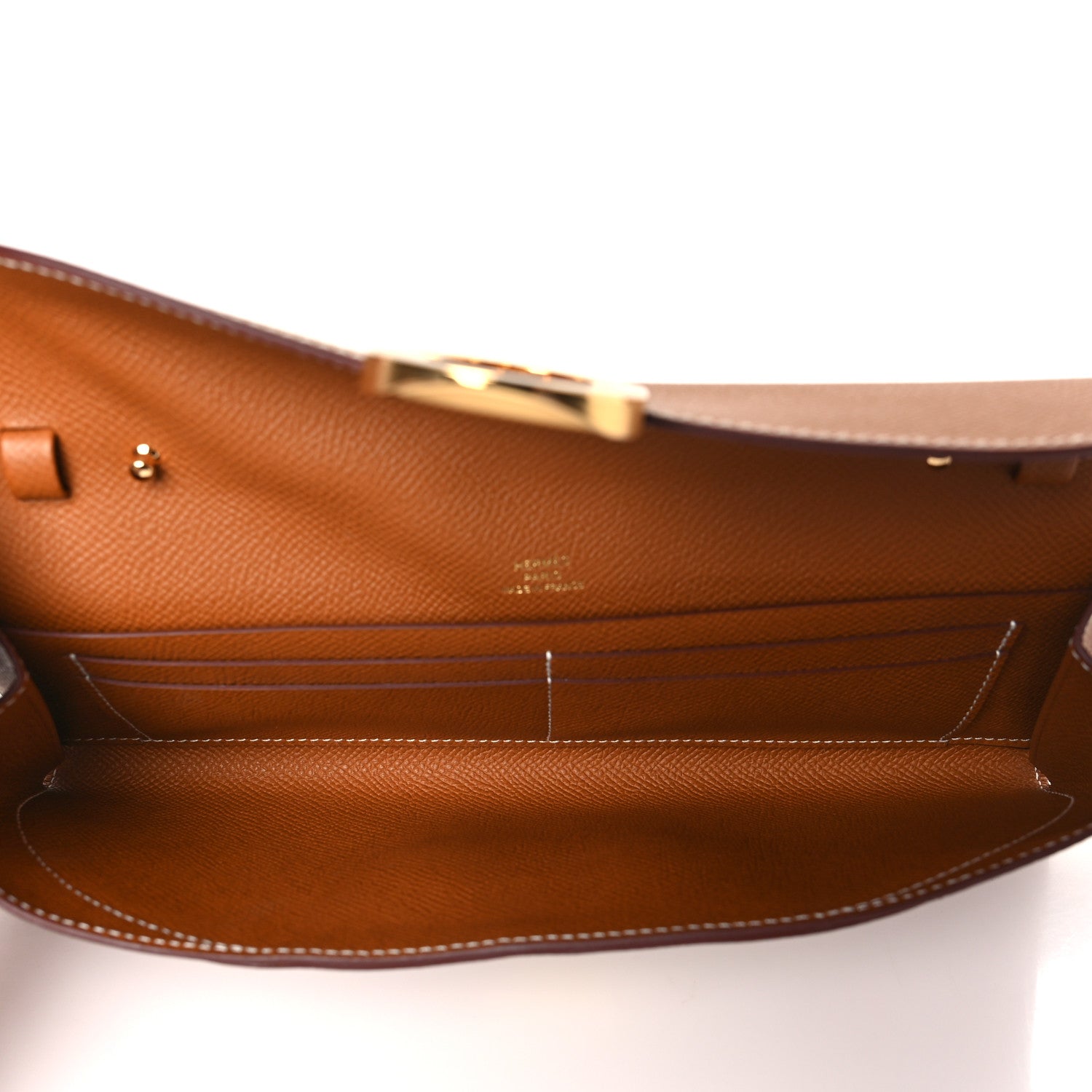 Hermes Epsom Maillon Wallet To Go Gold 5 of 9