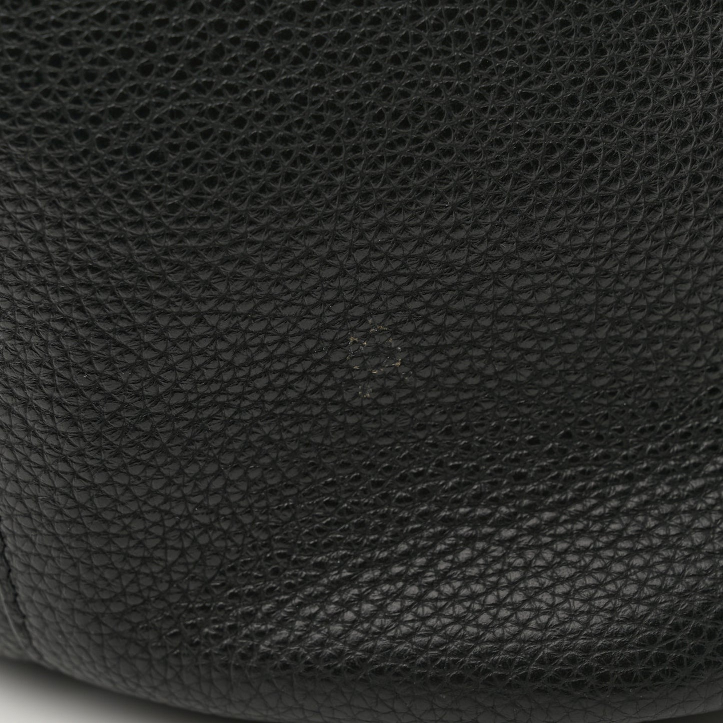 Grainy Calfskin Medium Gancini Tote Black