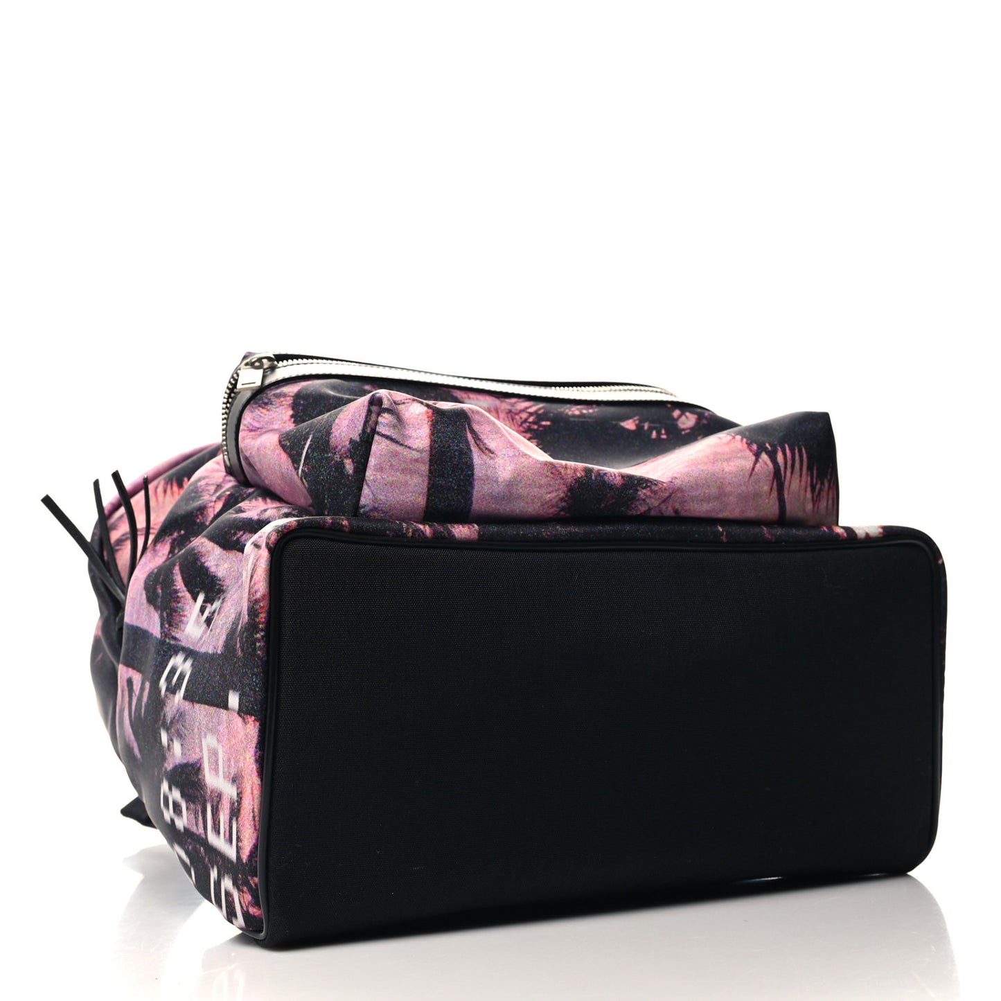 Canvas Palm Tree Sunset City Backpack Violet Black