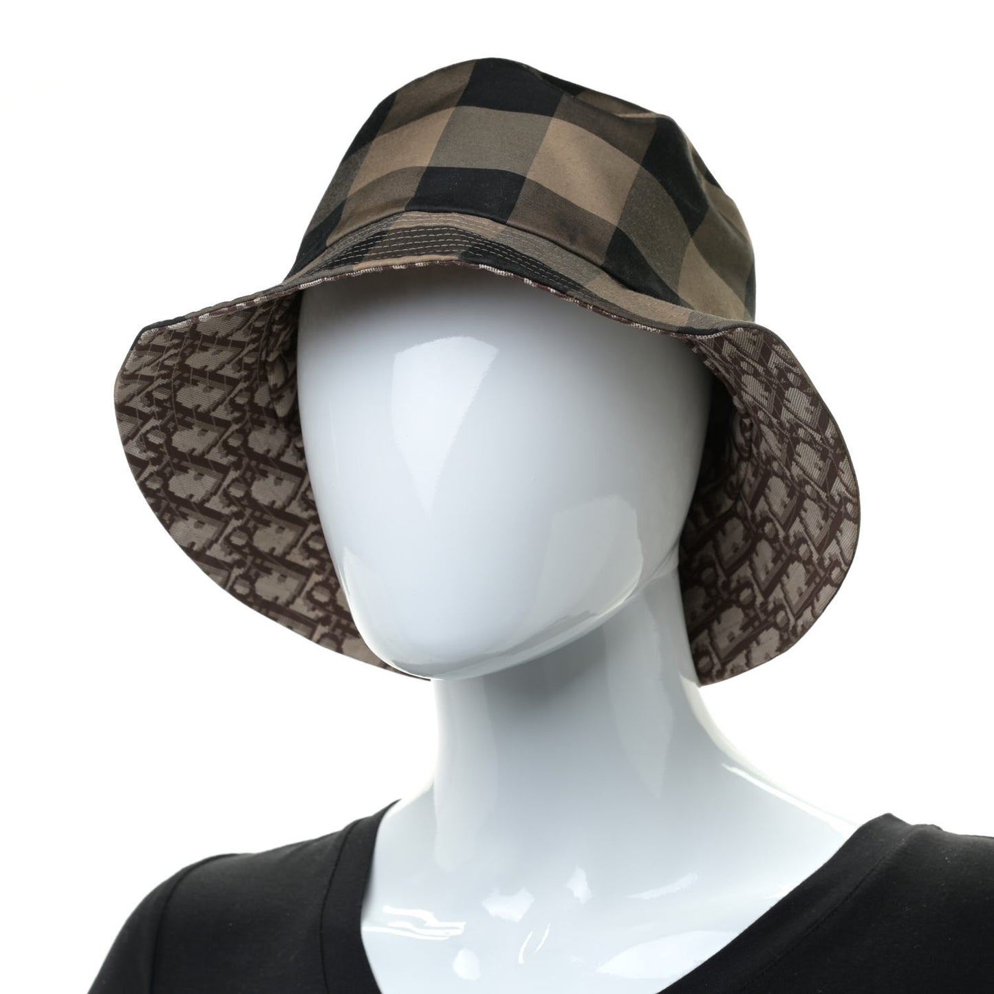 Polyester Cotton Oblique Bucket Hat 58