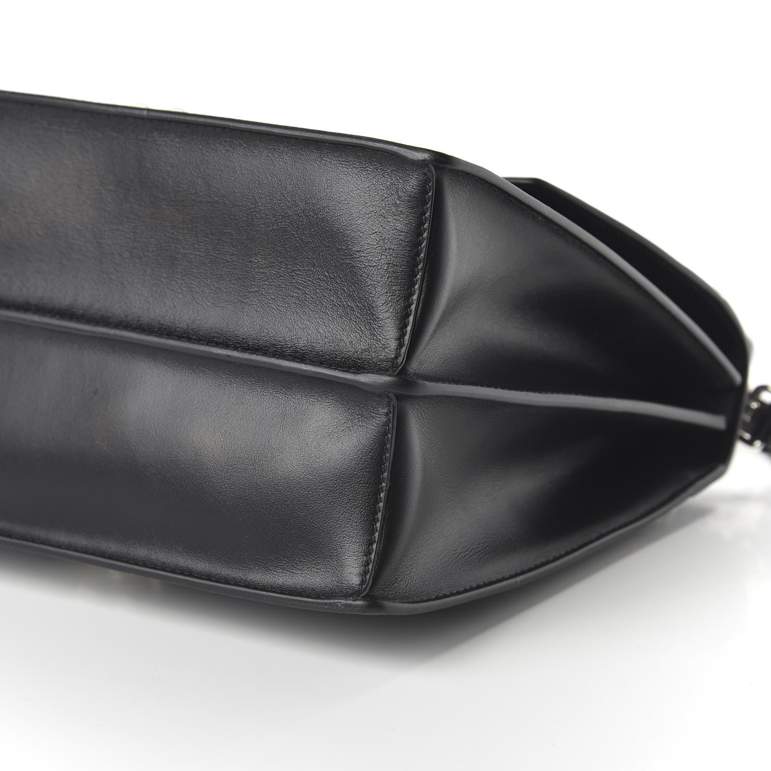 Prada Saffiano City Calfskin Studded Elektra Shoulder Bag Black Fuoco 7 of 9