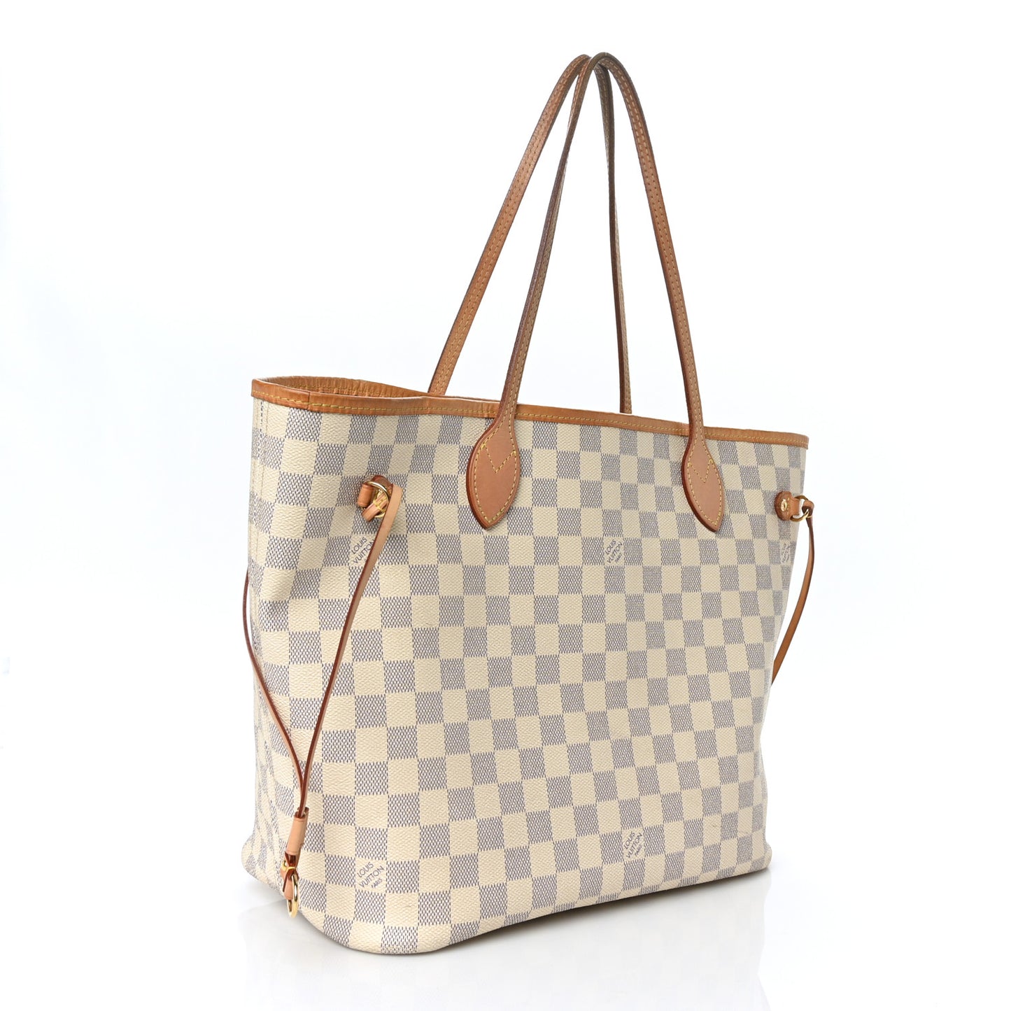 Damier Azur Neo Neverfull MM Rose Ballerine