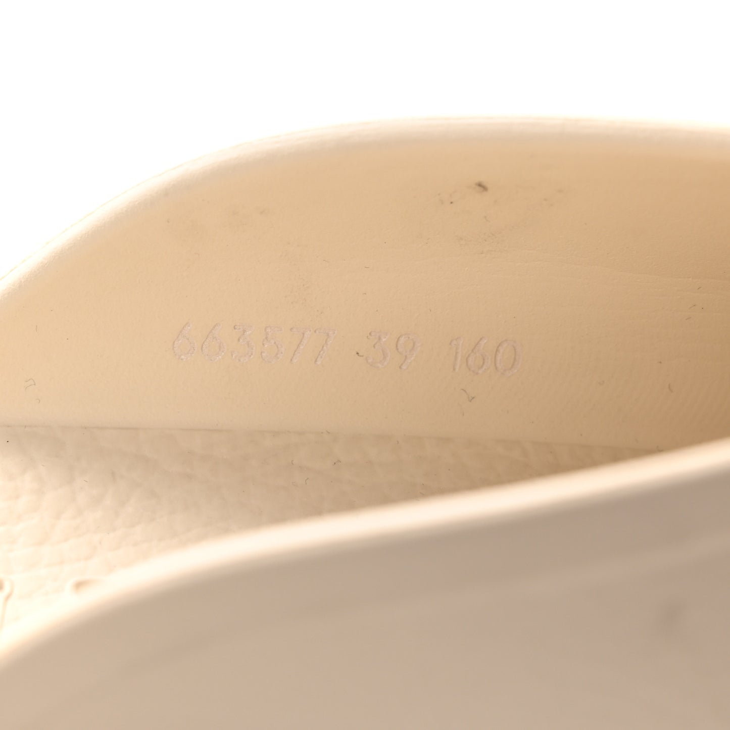 Rubber GG Monogram Perforated Elea Platform 55mm Lug Sole Sandals 39 Mystic White