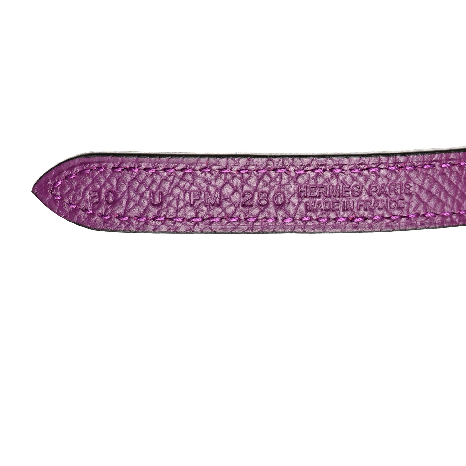 Hermes Swift Epsom 13mm Belt Strap 80 32 Rose Mexico Anemone 7 of 7