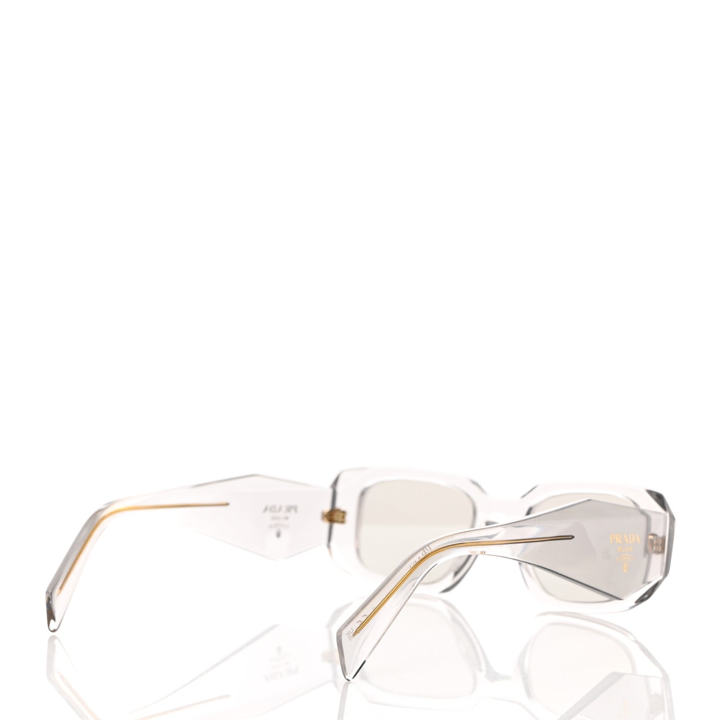 Acetate Symbole Sunglasses SPR 17W Transparent Gold