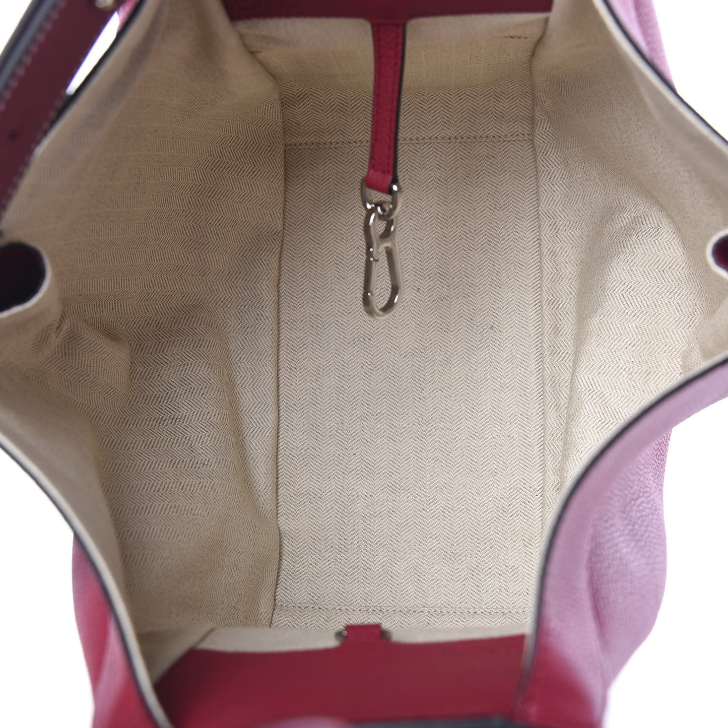 Grained Calfskin Small Hammock Shoulder Bag Raspberry