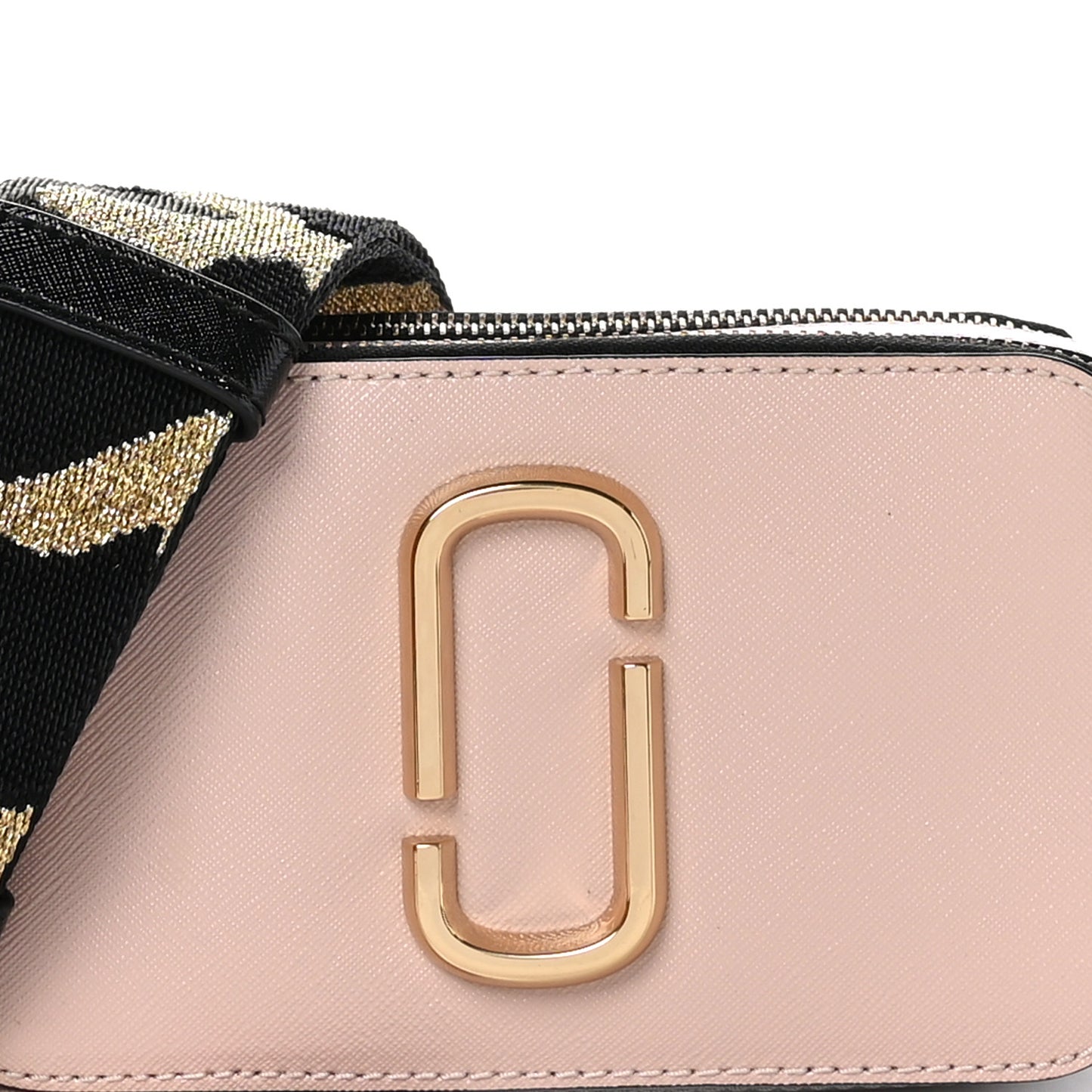 Saffiano Small Snapshot Camera Bag Beige Multicolor