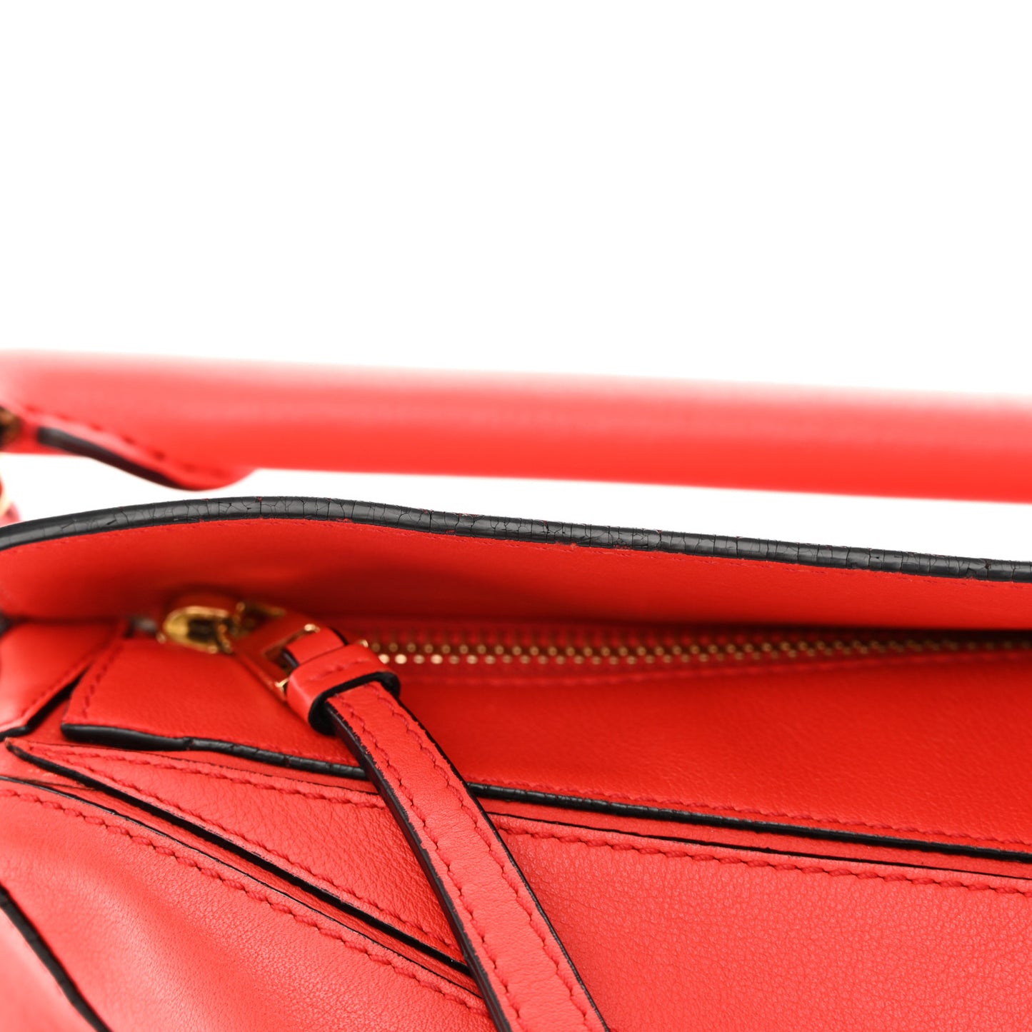 Calfskin Medium Puzzle Bag Scarlet