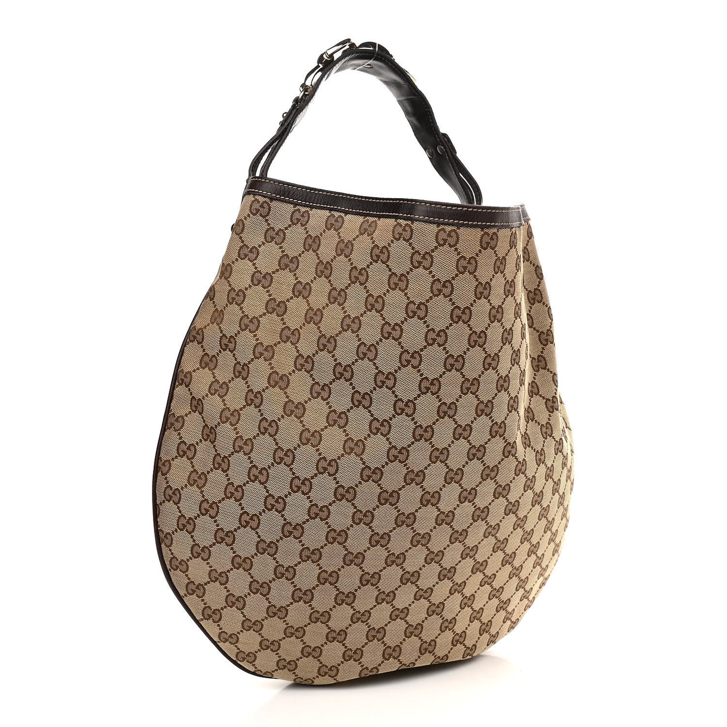 Monogram Large Wave Hobo Dark Brown