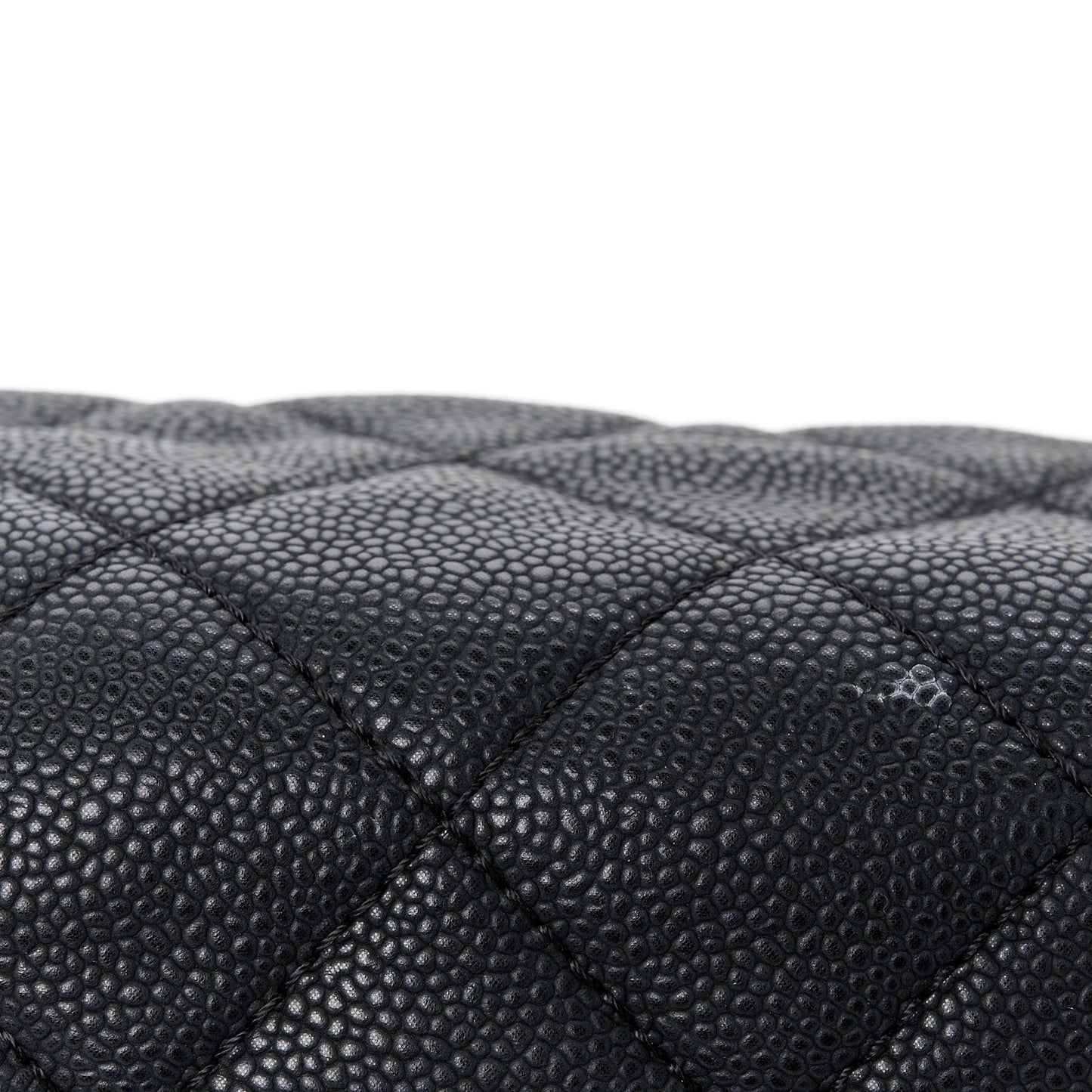 Caviar Quilted CC Bowler Black