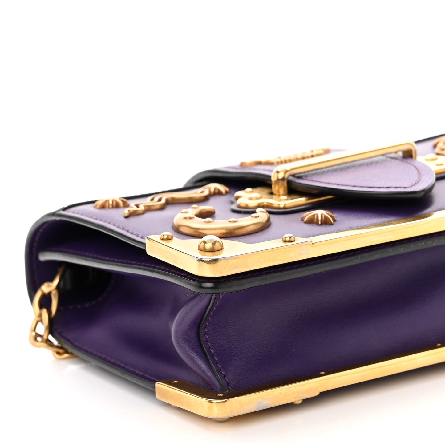 City Calf Saffiano Astrology Cahier Bag Viola Black
