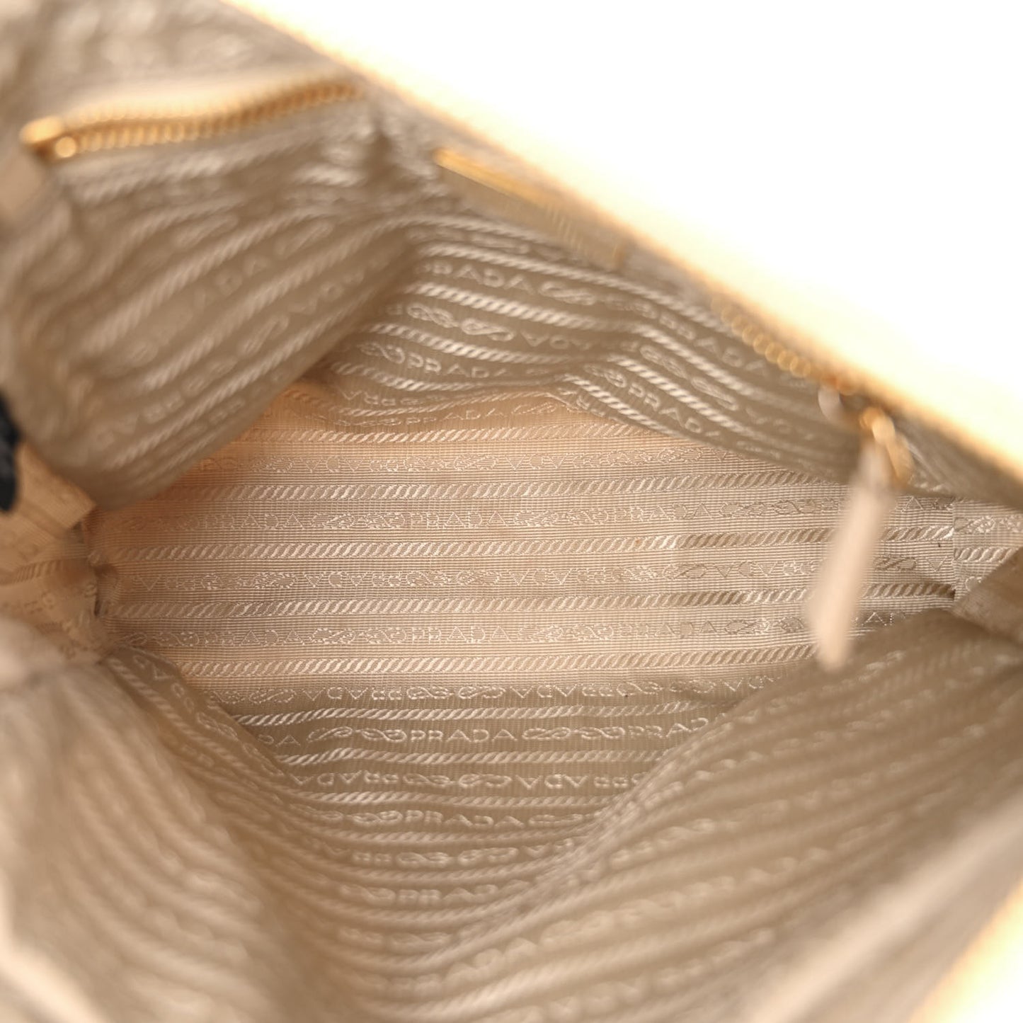 Re-Nylon Stitched Re-Edition 1995 Chaine Small Tote Bag Desert Beige