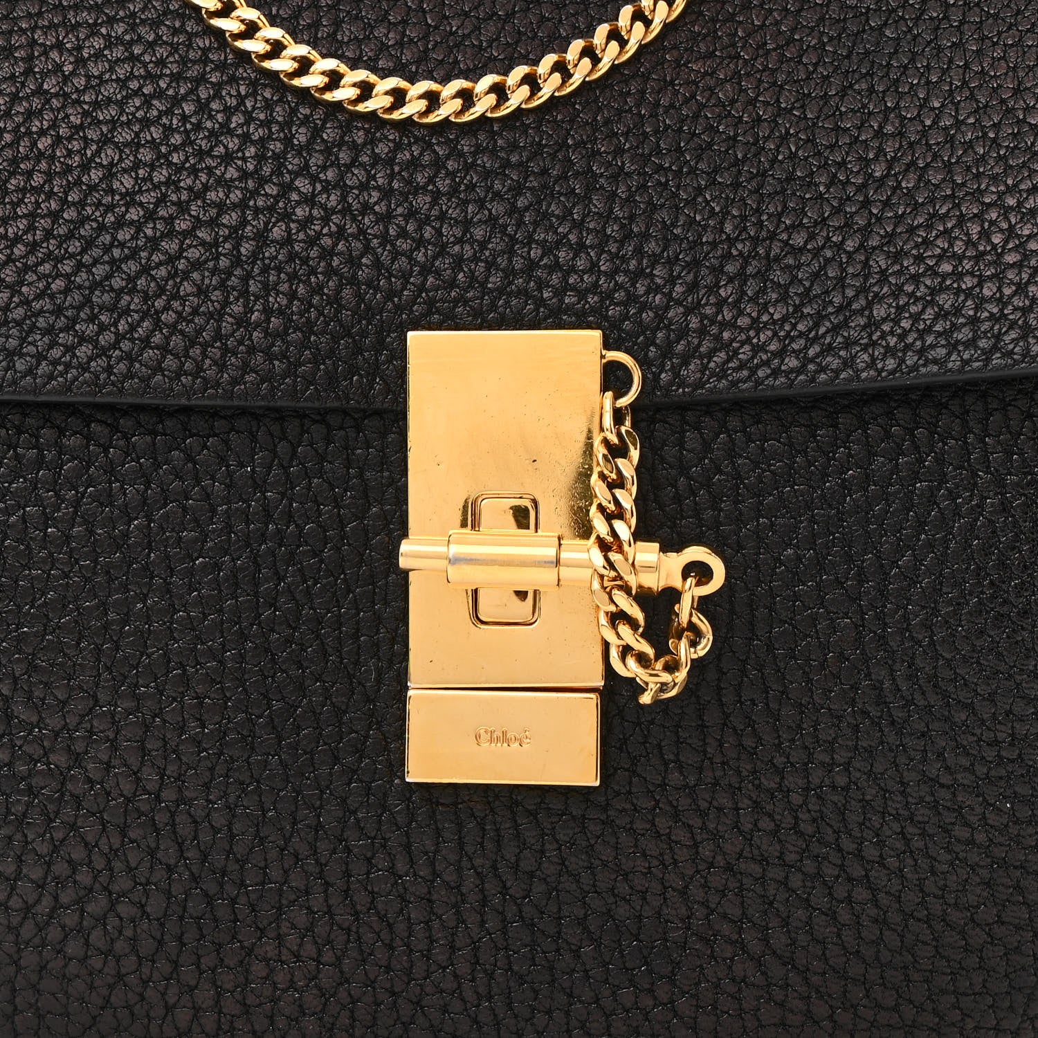 Chloe Grained Lambskin Drew Shoulder Bag Black 14 of 27