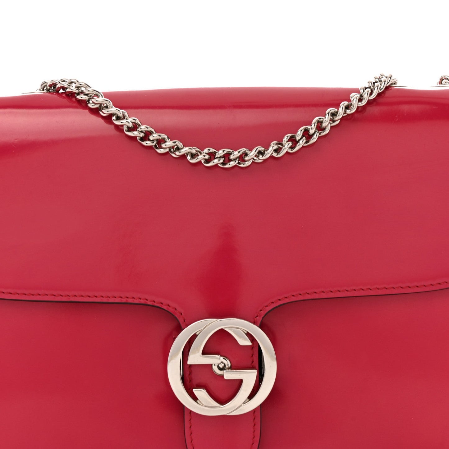 Shade Lux Calfskin Interlocking G Shoulder Bag Petunia