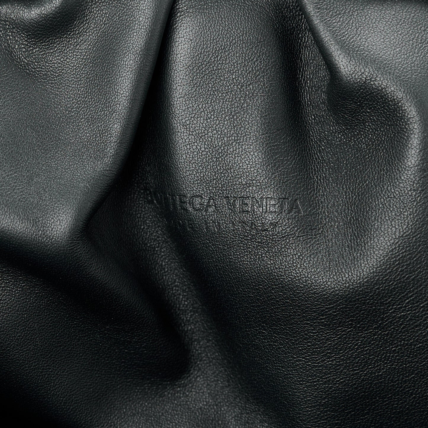 Nappa Maxi Intreccio The Pouch Oversized Clutch Black