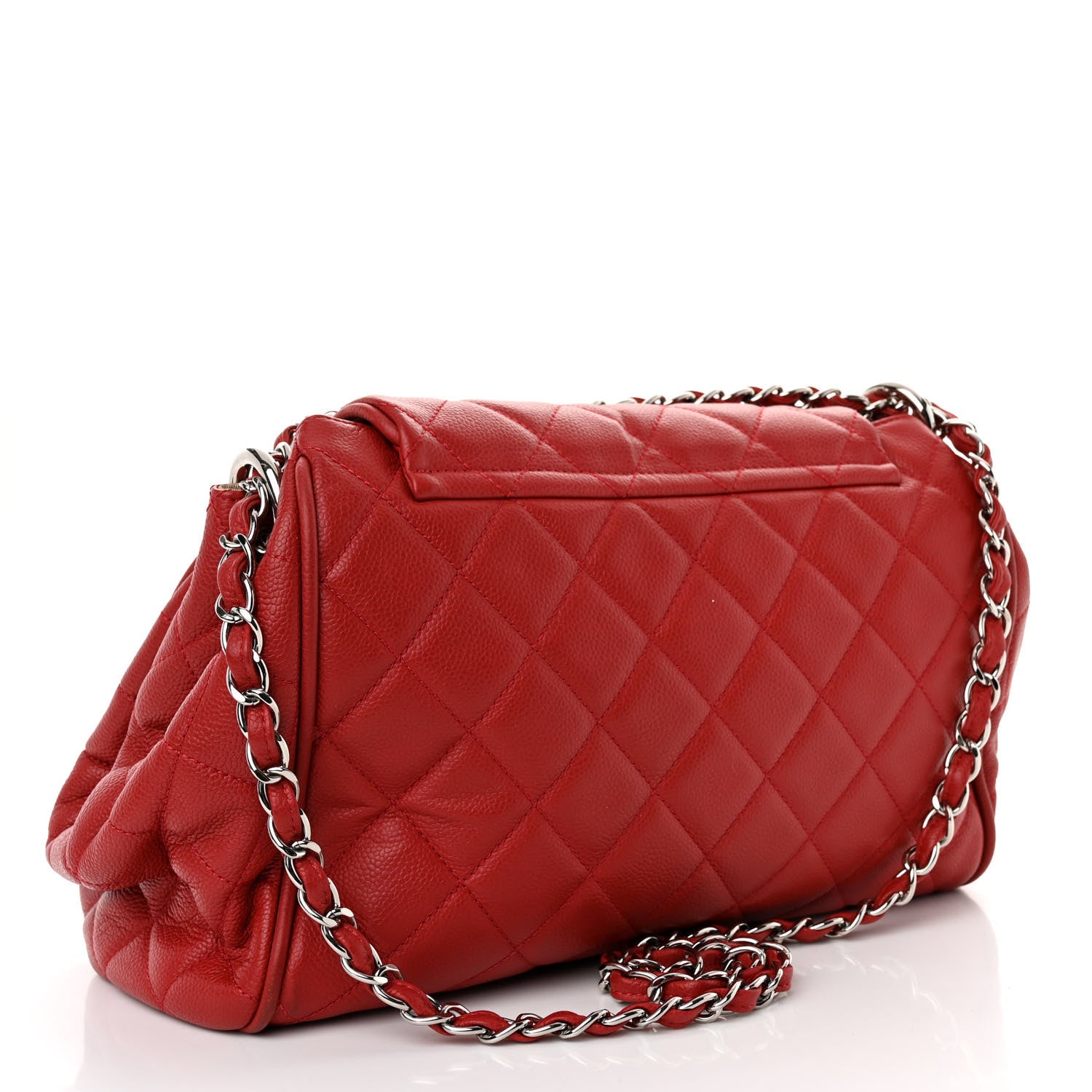 Chanel Caviar Quilted Timeless Accordion Flap Red 3 of 9