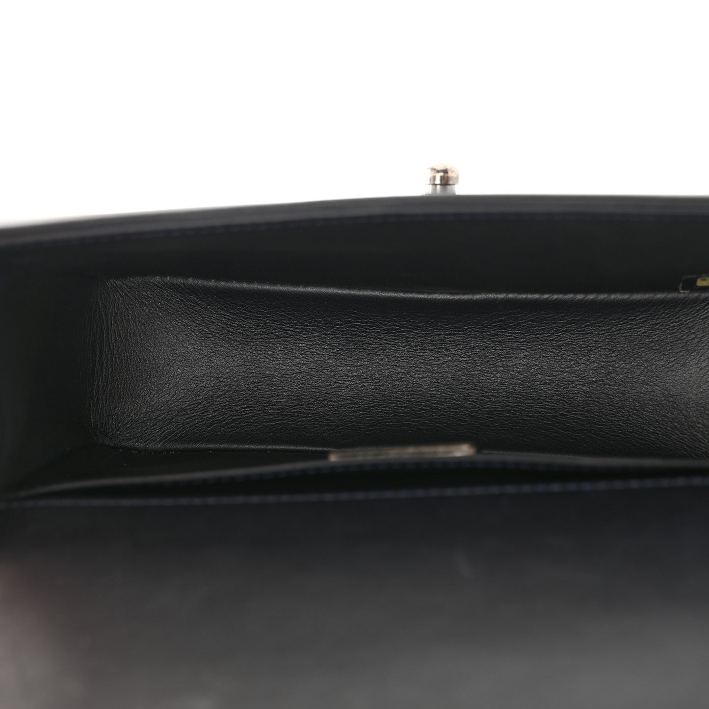 Snakeskin Calfskin Small Boy Flap Navy