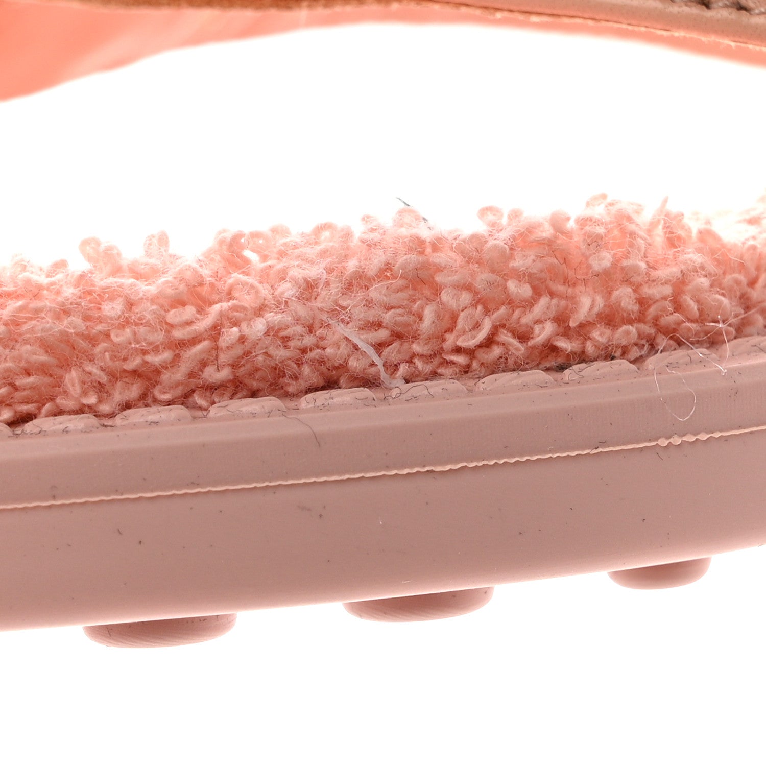 Chanel Calfskin CC Chain Thong Sandals 37 Pink 9 of 9