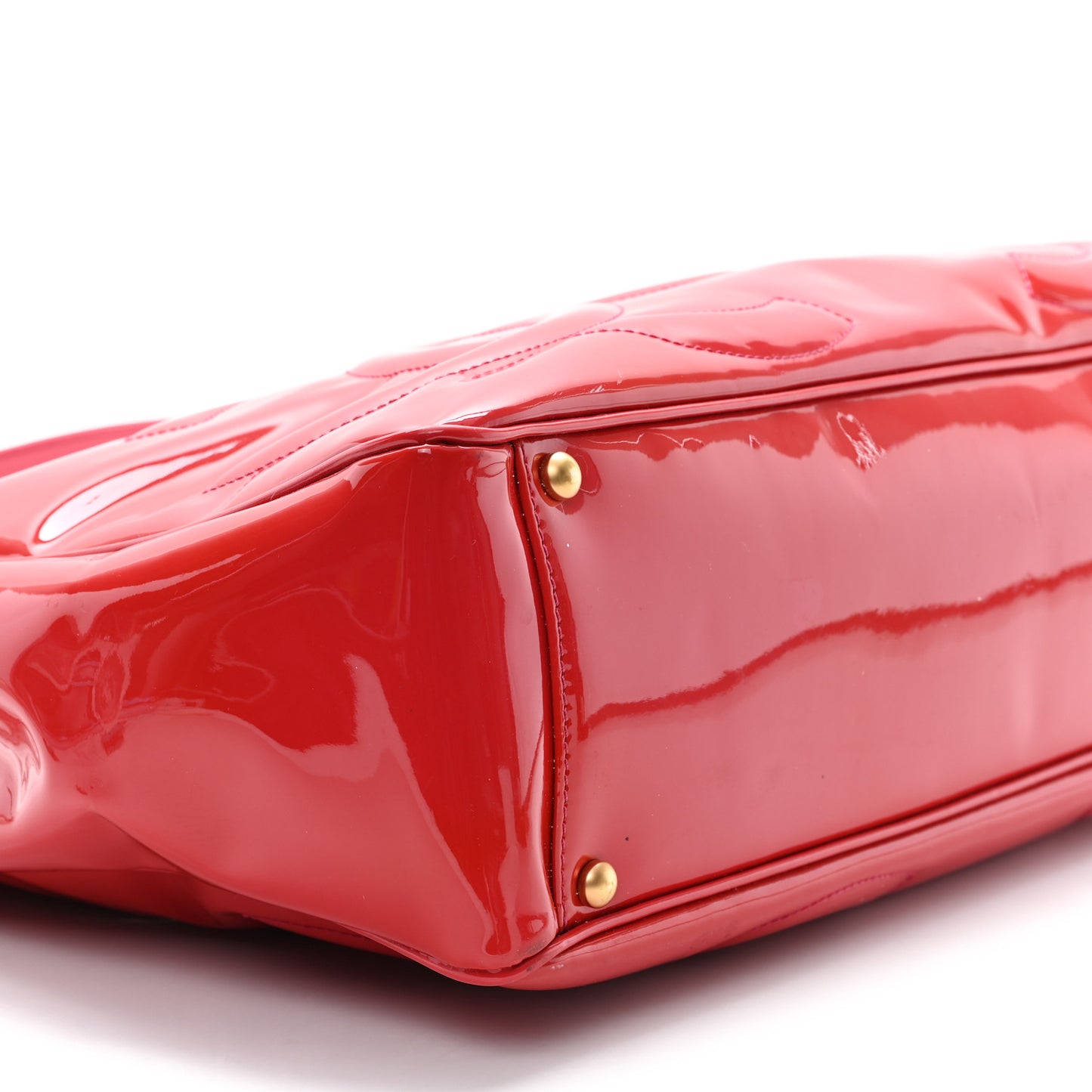 Patent Triple CC Tote  Pink