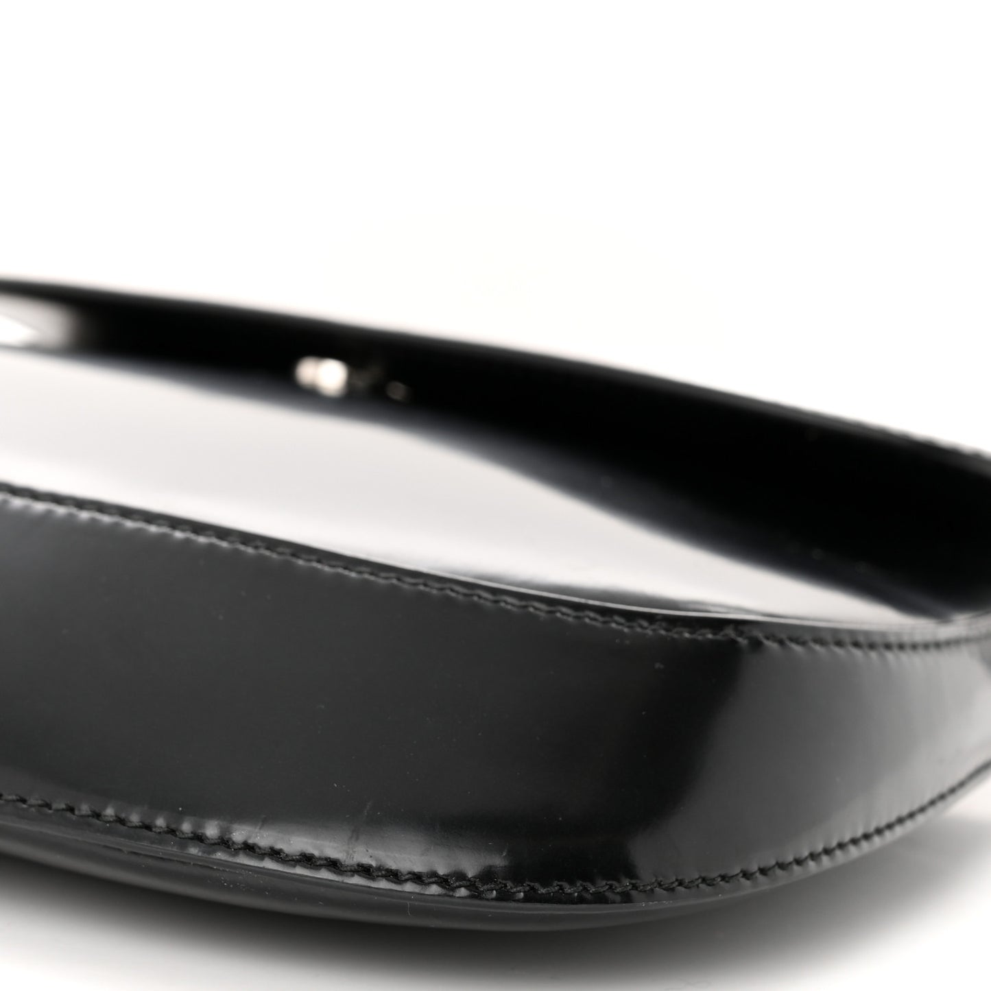 Spazzolato Cleo Flap Shoulder Bag Black