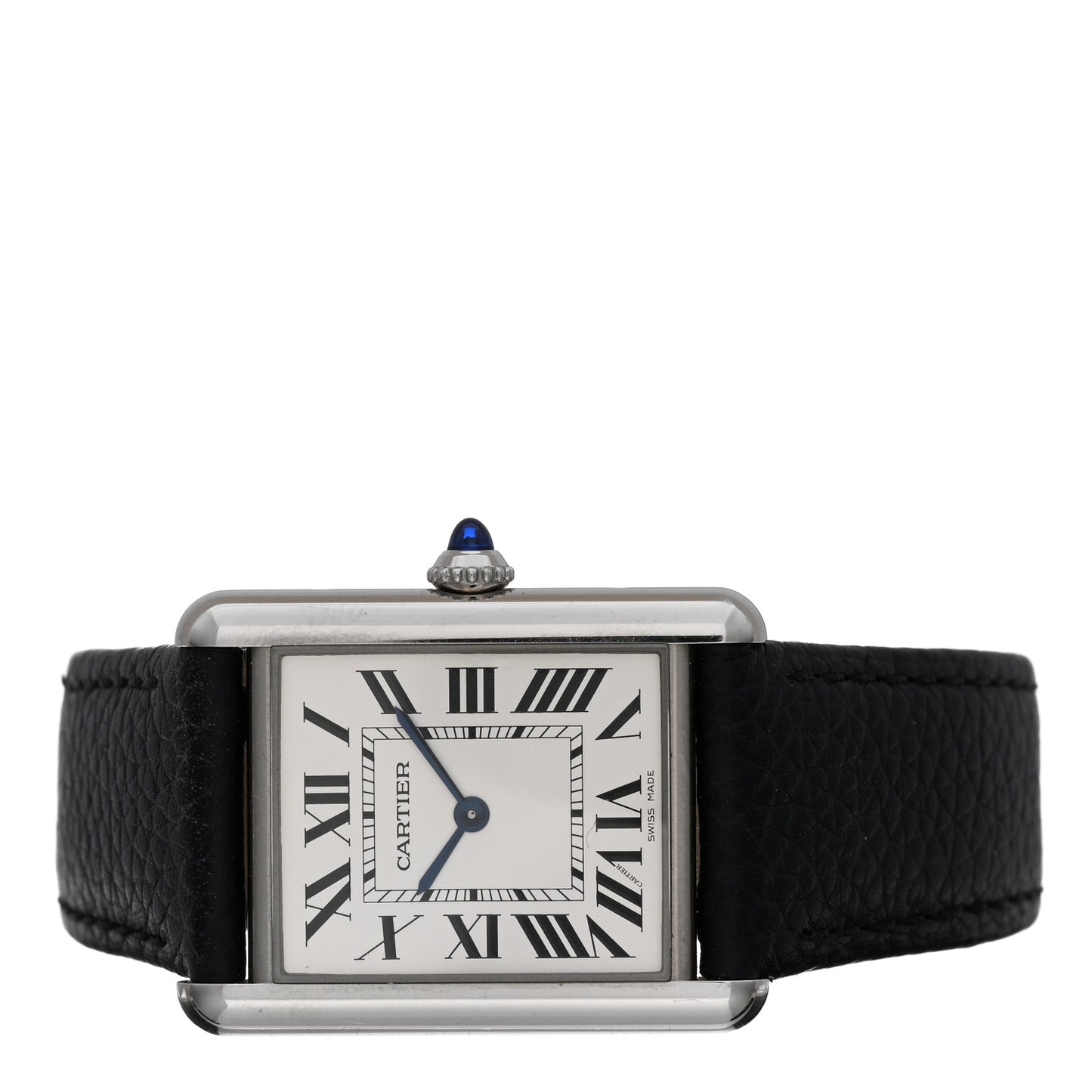 Stainless Steel Calfskin 25mm Must de Cartier Tank Quartz Watch