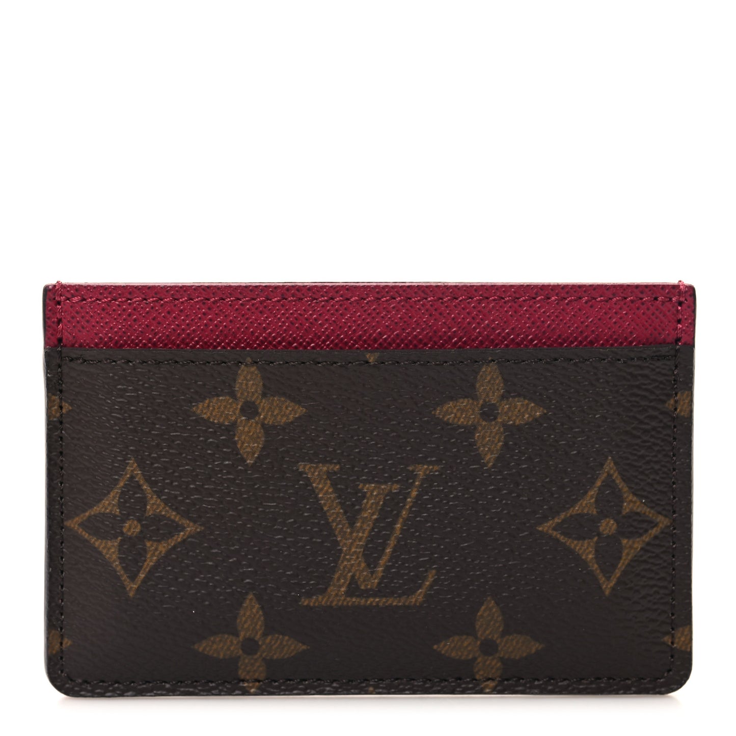 LOUIS VUITTON Monogram Card Holder Fuchsia