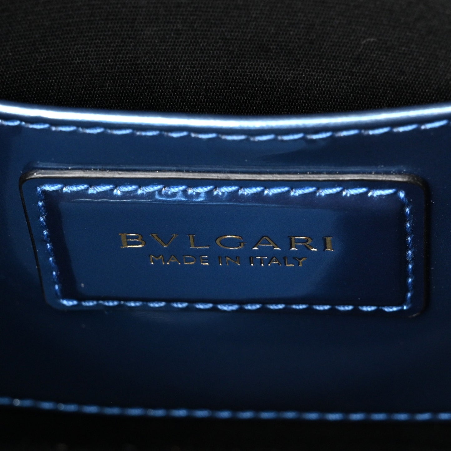 Metallic Calfskin Small Serpenti Forever Snake Strap Crossbody Bag Blue