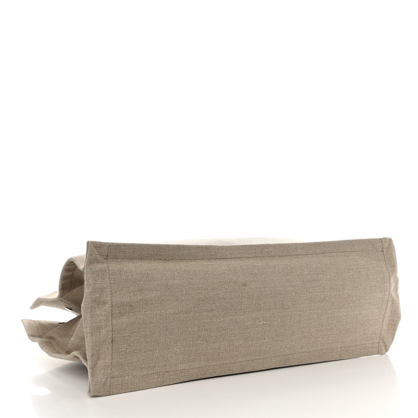 Linen Calfskin Rive Gauche Tote Optic White