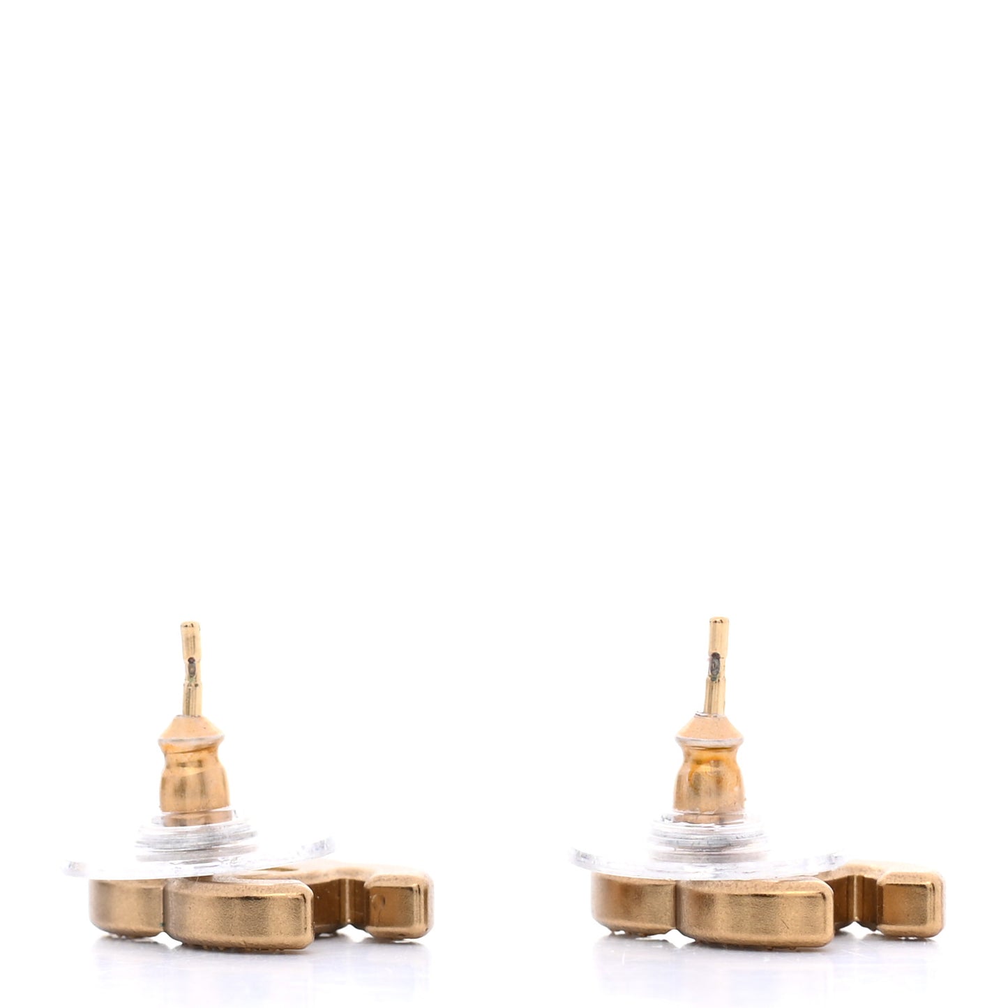 Crystal CC Earrings Gold