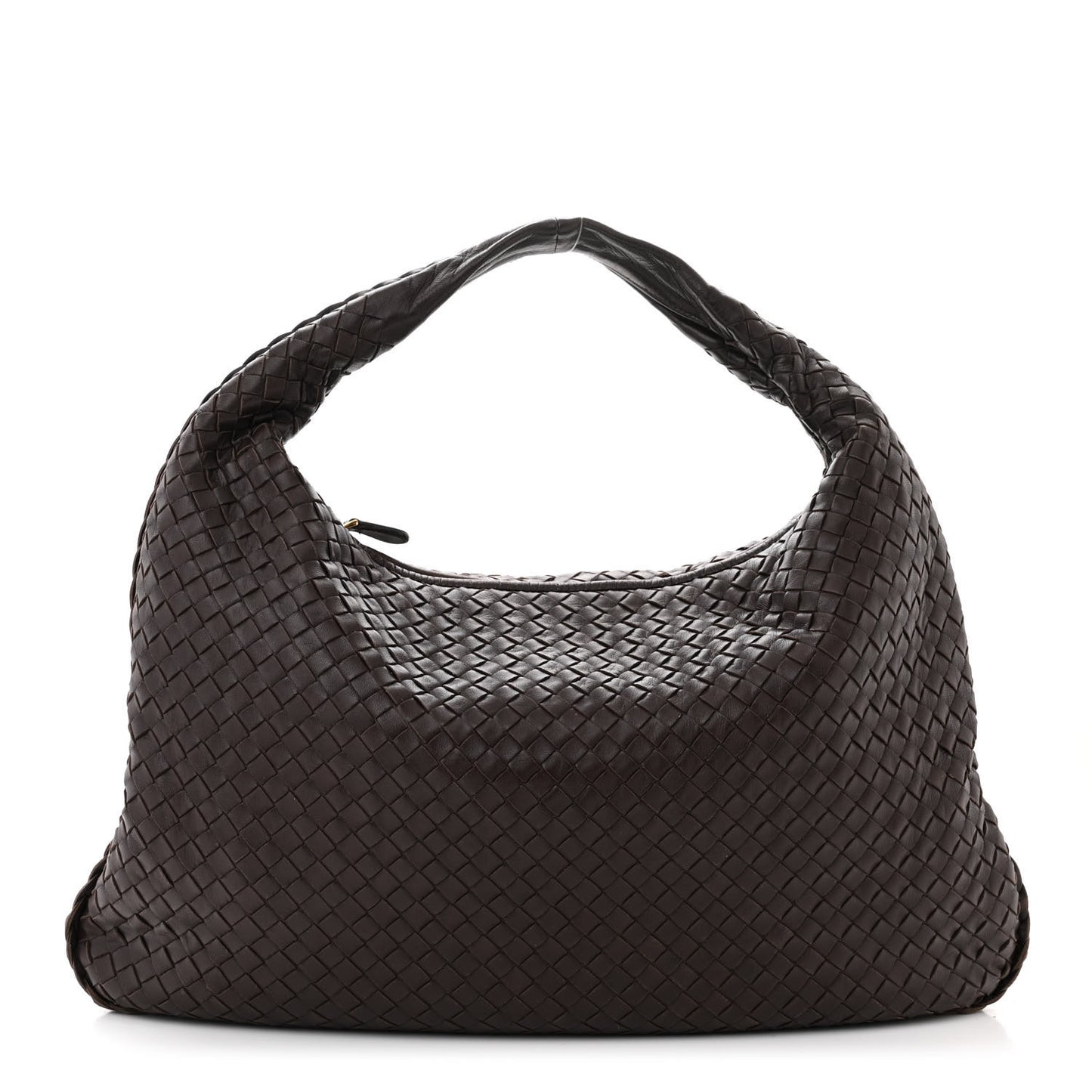 Nappa Intrecciato Large Veneta Hobo Ebano