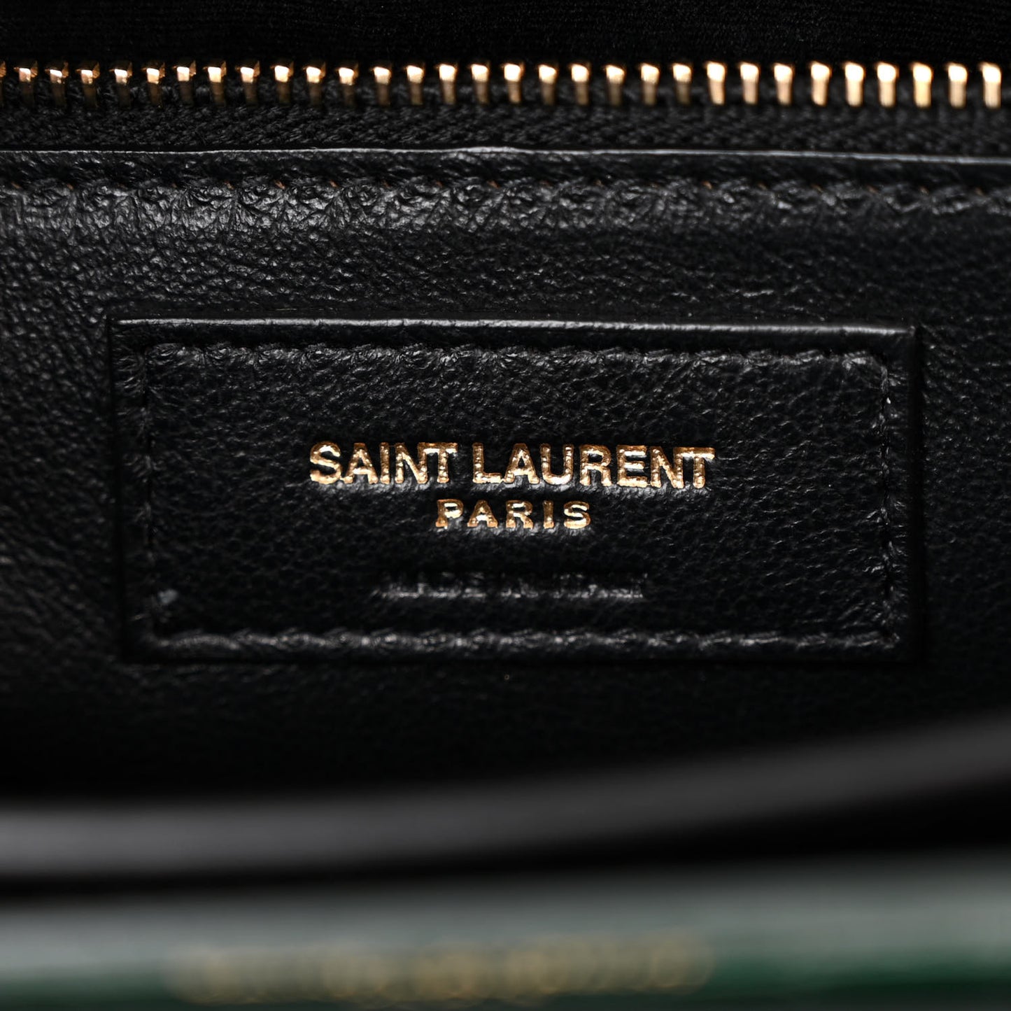 Calfskin Crocodile Embossed Monogram Cassandra Clasp Bag Dark Mint