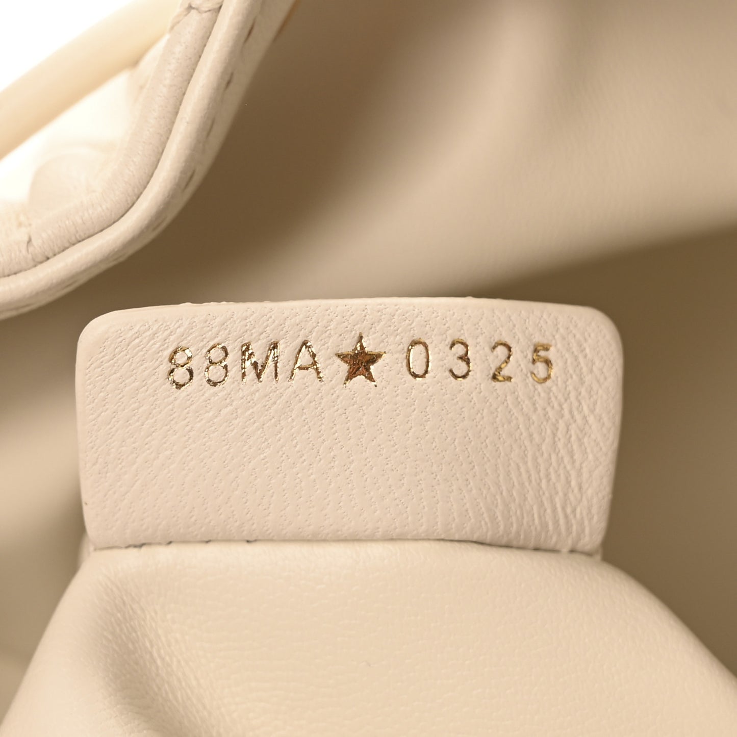 Lambskin Macrocannage Small Caro Bucket Bag Latte