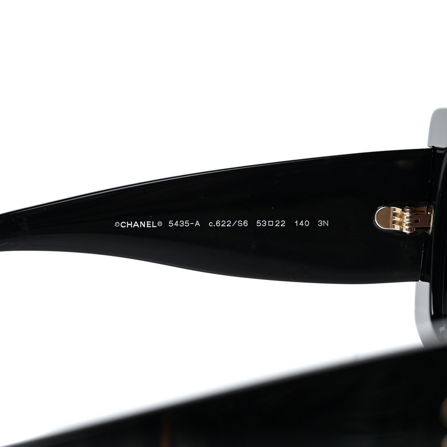 Acetate Rectangle Sunglasses 5435 Black