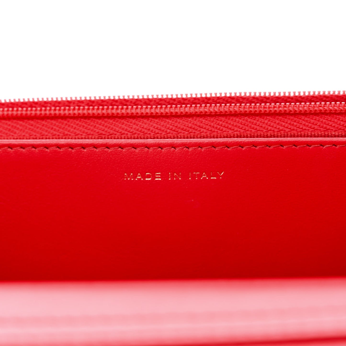 Lambskin Plexiglass Quilted Coco Love Wallet On Chain WOC Red