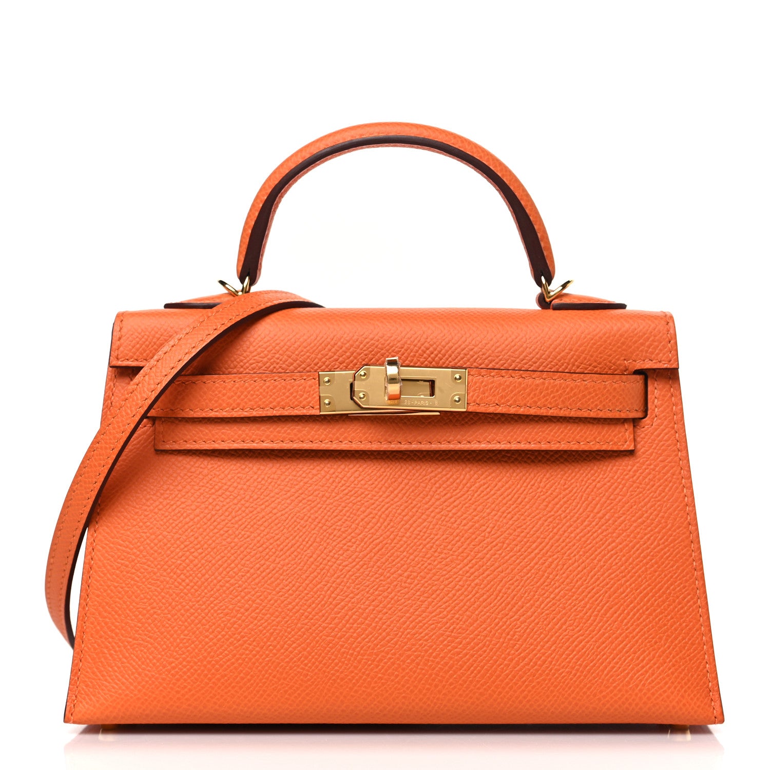 Hermes Epsom Mini Kelly Sellier 20 Orange 6 of 25