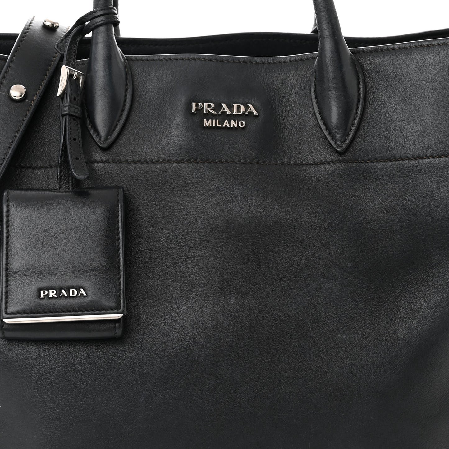 City Calf Tote Black